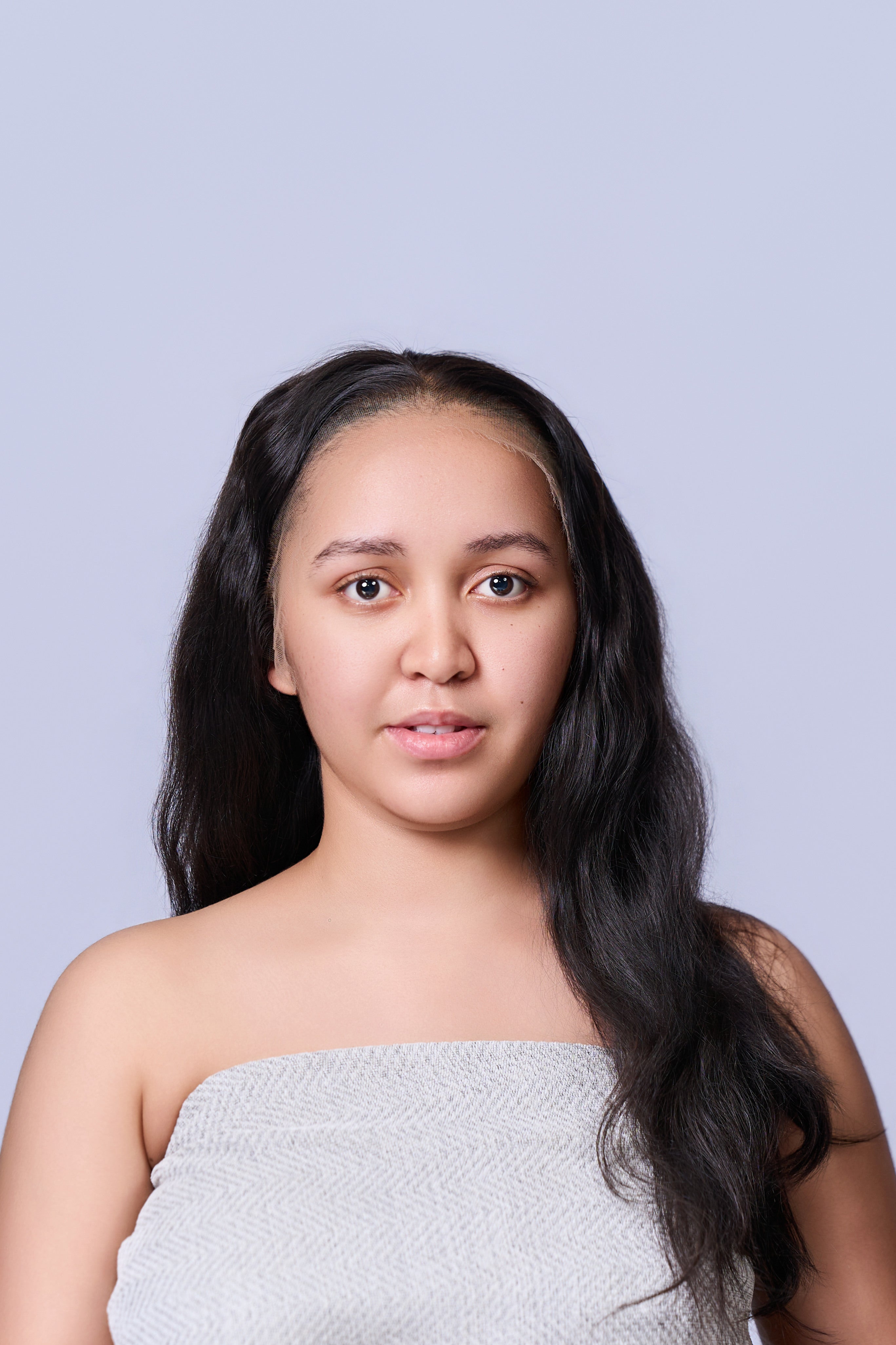 Premium Machine Remy Indian Hair Wig - Natural Black straight/wavy