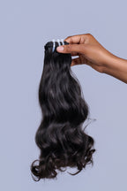 Raw Indian weft- lightly processed wavy