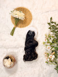 Raw Indian Double Drawn Weft